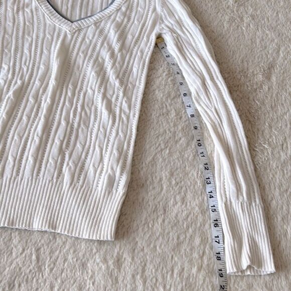 Arizona Jeans knit sweater gray and white size large - Picture 12 of 15